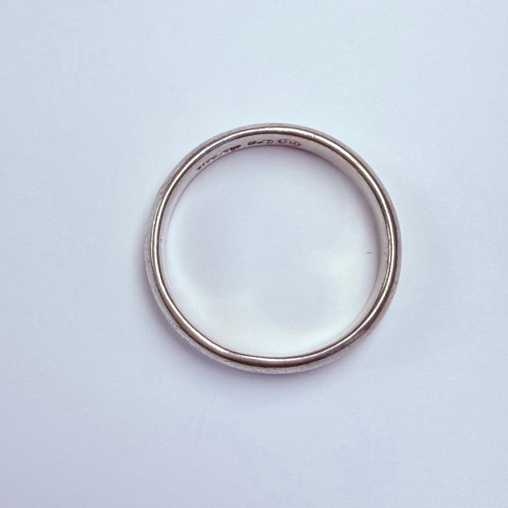 Sterling Silver 925 4MM Classic Stacker Wedding Band Vintage Unisex Ring SIZE 11 - Picture 5 of 7